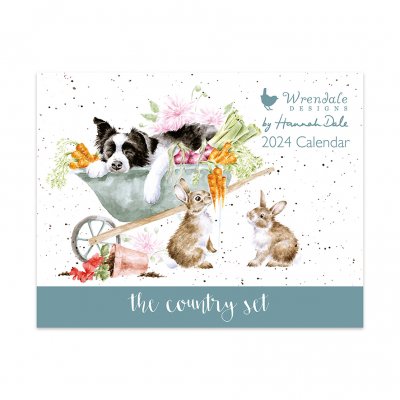 The Country Set Country Animal Landscape Calendar 2024