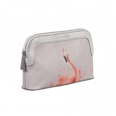 Flamingo small cosmetic bag