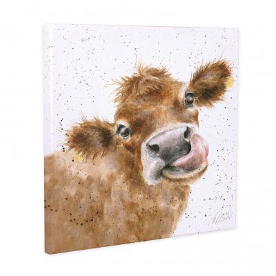 Mooo cow canvas print