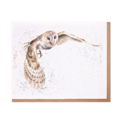 Barn owl greeting card
