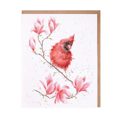 Cardinal bird greeting card