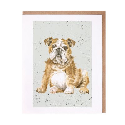 Bulldog greeting card