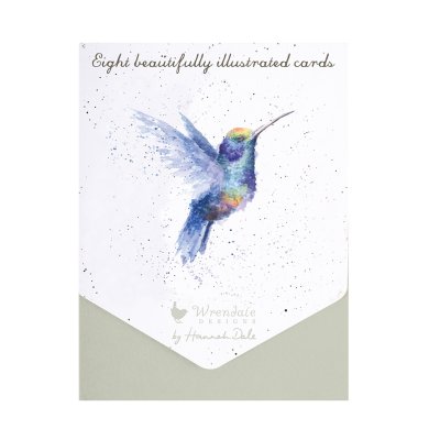 Hummingbird illustrated notecard set