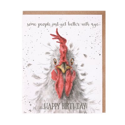 Cockerel birthday card