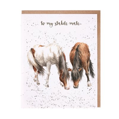 Horses birthday card