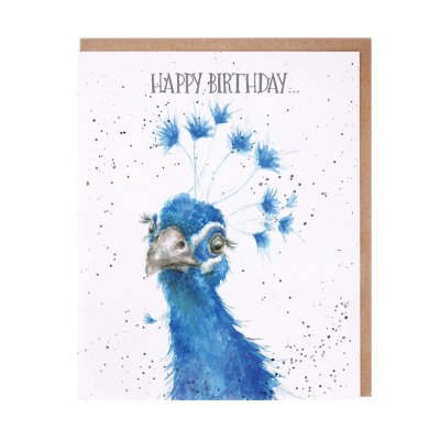 Peacock birthday card