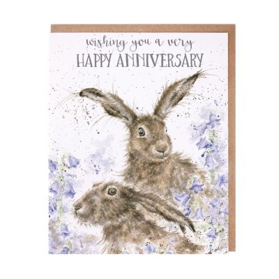 Hare anniversary card