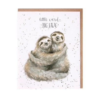 Sloth big hug card