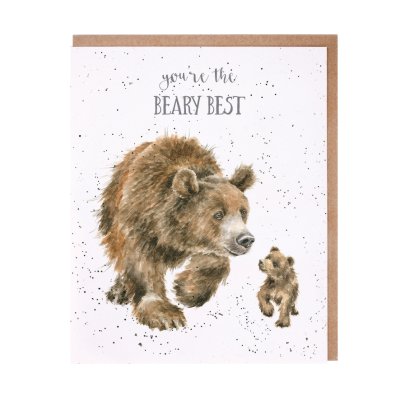 Bear and bear cub you're the best card