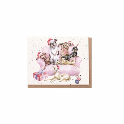 Festive dogs gift enclosure card