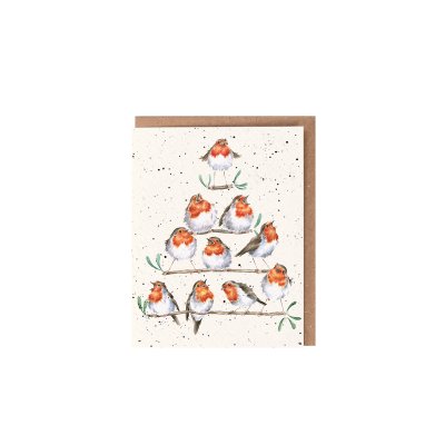 Robin on branches gift enclosure card