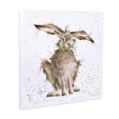 Hare-Brained hare canvas print