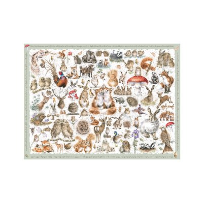Illustrated country animal 1000 piece jigsaw puzzle