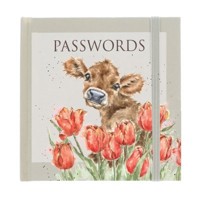 Cow and tulip password book